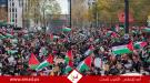 مظاهرات حاشدة في لاهاي رفضا لحرب غزة حوالي 100 ألف مشارك باللباس الأحمر